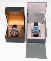 Men's Dress Watches x2.  To include an Anthony James London Distinction watch boxed and a Guess