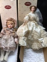 Modern Artist boxed excellent Ashton Drake Gallery boxed dolls to include a Victorian Lady and a