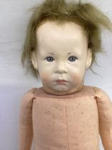 ristine Adams Tiny Tots Vintage cloth doll made in the & series J rare child doll  number 15 in the