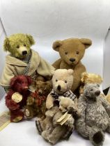 Artist large teddy bear fine group to include Maerrythought, Deans Sampson’s of Piccadilly check