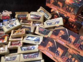 Large selection of vintage  Lego and Matchbox, toy cars and vehicles nd fire engine boxed sets and