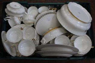 Pottery to include a small selection of Wedgwood, a collection of White Porcelain Royal Albert