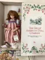 Great American doll company very large 28”1980s Hard vinyl /cloth dolls vintage Marlene doll  by