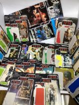 Star Wars Kenner Vintage Toy Palitoy figures backing cards and related annuals and magazines and toy