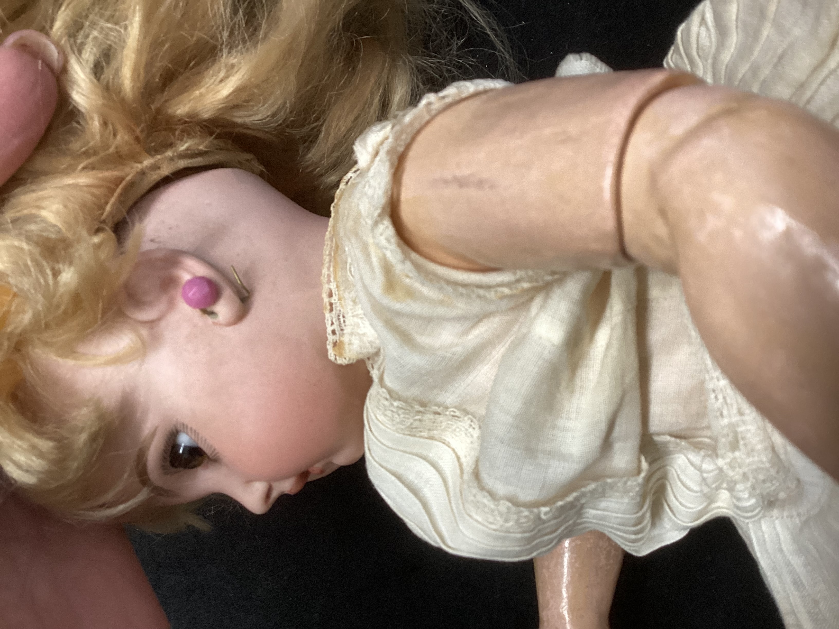 Emile Jumeau c 1883 French antique bisque head 15” doll  Doll, Au Nain Bleu, Paris. A magnificent - Bild 22 aus 100