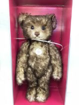 Steiff Vintage Boxed Grey Brown Tipped 1926 Replica boxed teddy bear , made in 1992 ref 407215 c