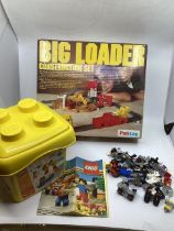 Vintage Toy Palitoy Big Loader construction set ( good box and full content) and some space small