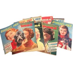 A collection of 1950s and 60s magazines for fashion, house and home to include Woman, Woman's Own,