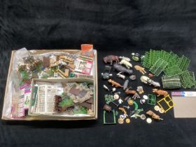 ** Britains floral garden and zoo ; large selection 1960s plastic Floral garden toys  and Britains