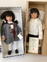 *** to be reoffered in sale 26/3/24*** Vintage 1990s Large modern vinyl artist dolls x 2 to