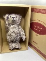 *** to be reoffered in sale 26/3/24*** Steiff 660047 1999 British collector teddy bear toy in lilac