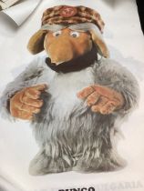 *** to be reoffered in sale 26/3/24*** 1974 Wombles toy Original posters Harlequin gift wrap