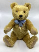 Steiff  1951 50cm Replica made in 1997 beautiful classical teddy bear with chest tag and blue bow,