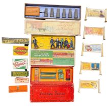 A fine collection of vintage Hornby railway accessories to include a boxed Railway Accessories No.