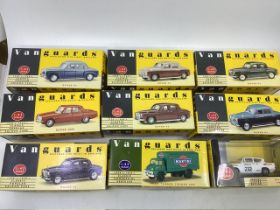 Classic Vanguards 1;43 scale boxed unused Vanguards boxed Cars selection, all in original boxes-