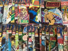 Marvel vintage 1980 mostly issue Star Wars comics -a large collection stored from childhood c 50+