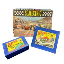 A collection of vintage childhood favourite toys to include a 1960's Triang Scalextric Set 50 (