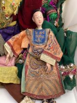 **** Away Unsold to be collected**** A good collection of Asian wooden carved and painted Puppet (