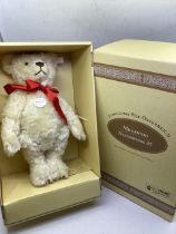 Steiff German boxed teddy bear Millenium Naural whiteAustrian  teddy bear 1996 35cm tall on the