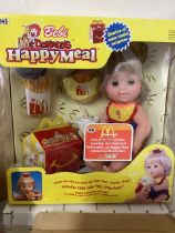 Mac Donald’s Vintage dolls including the rarely seen The Happy meal Vinyl boxed doll( unopened/