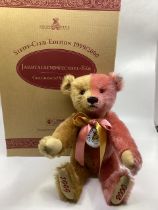 Steiff vintage teddy bear teddy bear golden brown and Dusky Pink 32cm 420184 reference  year 2000