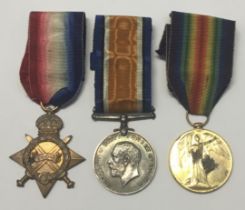 A WW1 1915 Star trio, awarded to 4887 Pte Duncan McArthur of the 6th Argyll & Sutherland