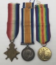 A WW1 1914 Star trio, awarded to Pte, later Cpl Edwin Smith of the 3rd Dragoon Guards. To include:
