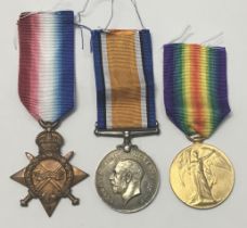 A WW1 1915 Star ‘Deserter’s’ trio, awarded to 9405 Pte Edwin Lees of the 1st Battalion Cheshire