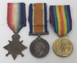 A WW1 1914 Star trio awarded to 30983 Driver David Hamer of the Royal Field Artillery. To include: