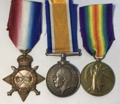 British WW1 Trio to 2984 Pte/Cpl John Burke 1/5 North Staffordshire (later war service with Labour