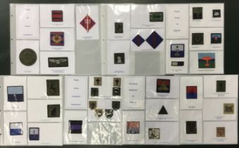 A good selection of modern British regimental patches and flashes. Comprising of embroidered