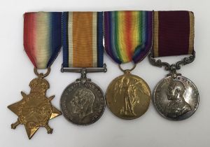 A WW1 / Long Service group, awarded to 15146 Musician William Henry Bell of the Grenadier Guards. To