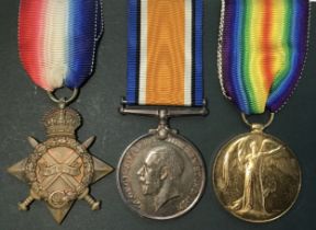 British WW1 Trio to 99018 S.Sth (Shoesmith)/GNR, Percy I Arkinstall of the Royal Field Artillery.