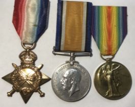 British WW1 Trio to 11499 Pte A. H. Burton of the 6/ Shropshire Light Infantry.