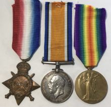 WW1 Trio to 87630 GNR Harry Pomroy of the Royal Horse Artillery.