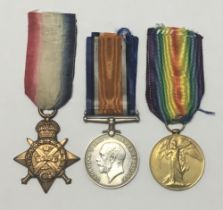 A WW1 1914 Star trio, awarded to 1712 Pte John Henry Shone of the 6th Cheshire Regiment. To include: