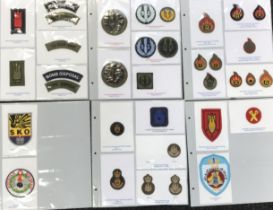 A good selection of modern and and some vintage embroidered British military patches, plus some