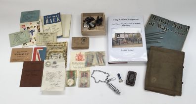 WW2 era service medals, papers, and other items relating to T.3779389 Dvr A.Lee of the Kings