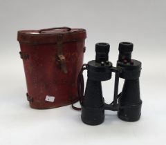 A pair of No.5 binoculars with associated case