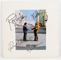 Pink Floyd, Wish You Were Here, Columbia Stereo PC33453 Vinyl lp USA pressing Signed on the front by