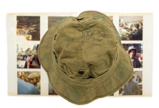 Genesis Rock Band Autographed Hat - Signed on tour between 1980 and 1982, the vendor went to 13 gigs