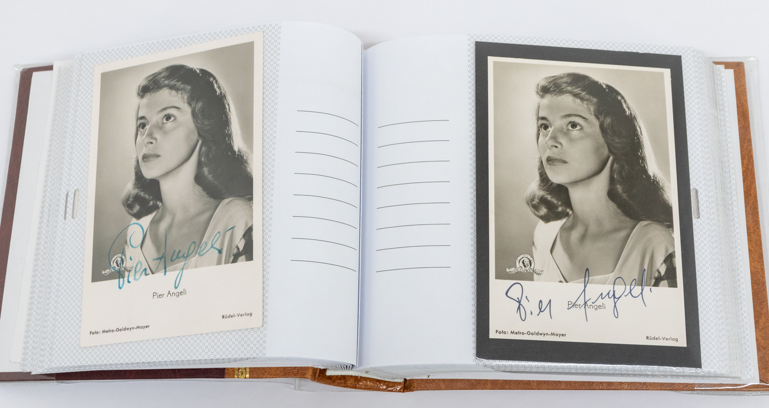 Pier Angeli autographed pictures, photographs signed,in person. A comprehensive collection. There - Image 2 of 4