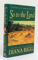 Diana Rigg, signed book, so To The Land.