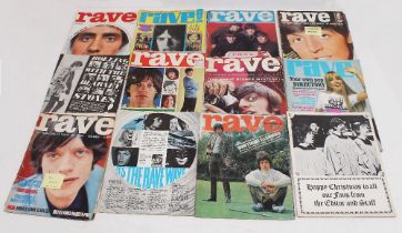 Box of 50 x Rave Magazines A/F - Dating from the 1960s some with a few pages missing but in good