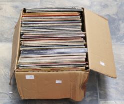 A collection of Rock and Prog vinyl lp records approx 100 vinyl Records. In very good to very good