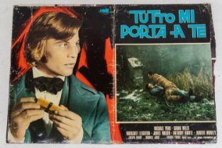 A collection of Italian linen back posters from the 60s/70s including Flic Story x 4 - Tutto mi