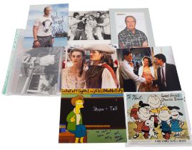 Selection of signed photographs from TV series including Lost - Home and Away - Pirates of the
