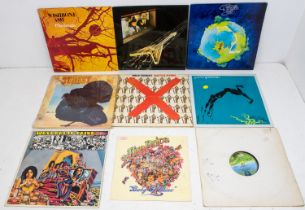 Collection of Lp records to include pop, rock, prog, approx 350 LPs also included shaped picture