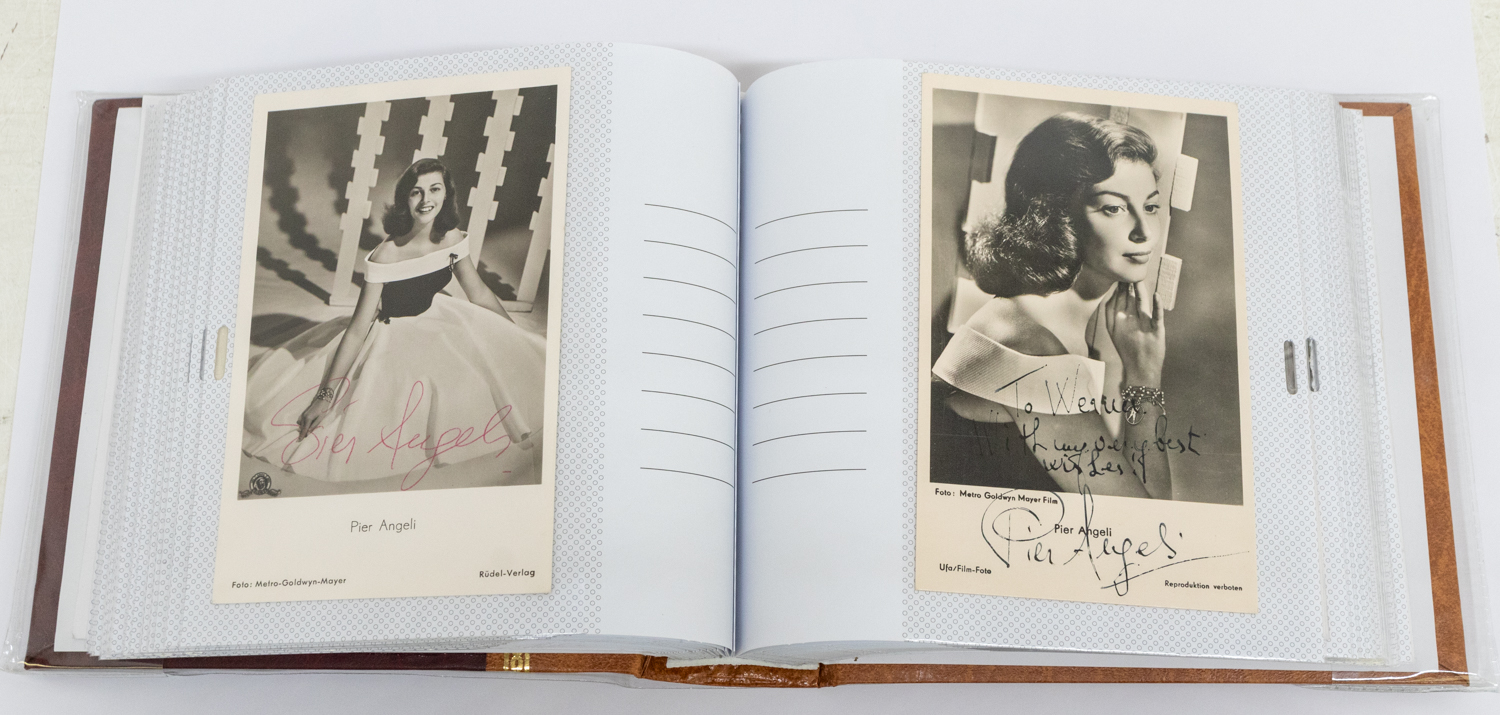 Pier Angeli autographed pictures, photographs signed,in person. A comprehensive collection. There - Image 3 of 4