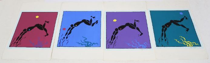 Steve Winwood - Arc of a Diver - Set of 4 Limited Edition signed and numbered lithograph prints by